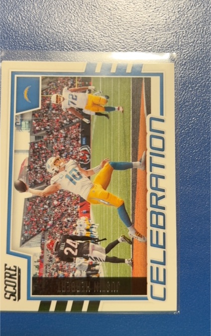 2022 Score #C-JH Justin Herbert Celebration — front