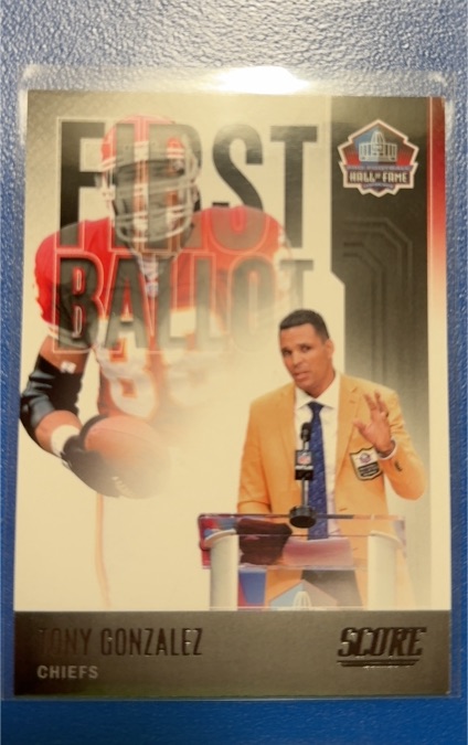 2022 Score First Ballot #FB-TG Tony Gonzalez — front