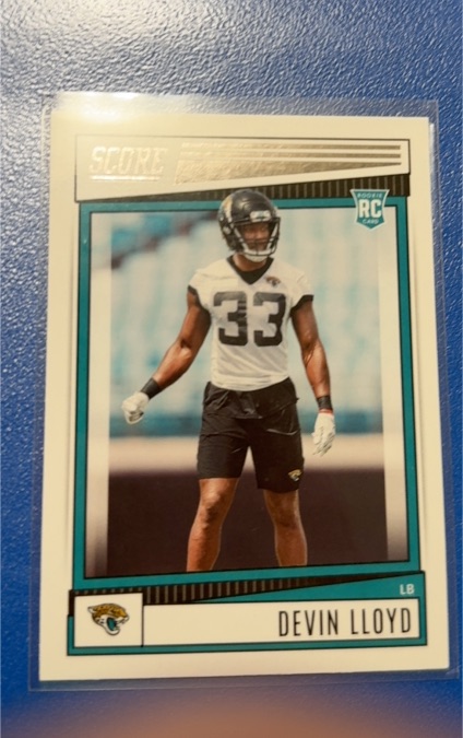 2022 Panini Score #350 Devin Lloyd Rookie Jacksonville Jaguars — front