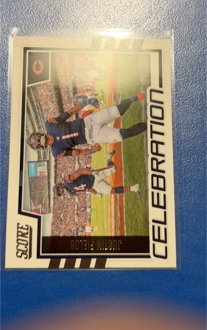 2022 Score #C-JF Justin Fields Celebration — front