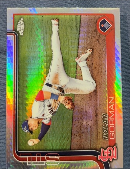 2025 Topps Chrome #80 Nolan Gorman — front