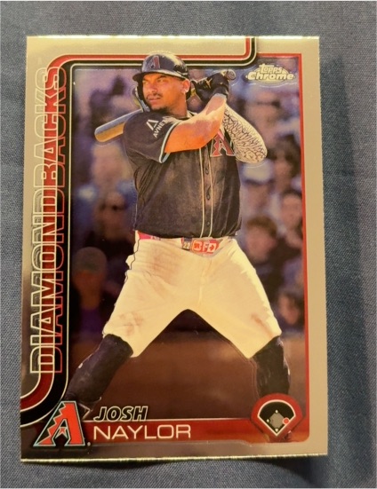 2025 Topps Chrome #15 Josh Naylor — front