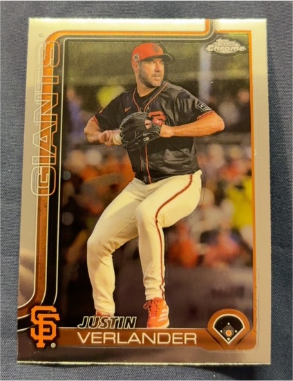 2025 Topps Chrome Justin Verlander — front