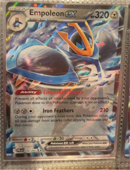 2025 Pokémon ME02: Phantasmal Flames #070/094 Empoleon ex — front