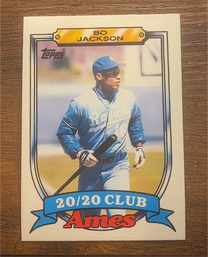1989 Topps Ames 20/20 Club #17 Bo Jackson — front