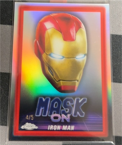 2024 Topps Chrome #4/5 Iron Man Mask On — front