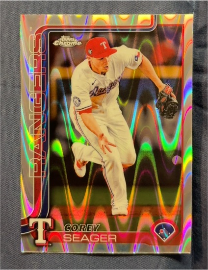 2025 Topps Chrome #24 Corey Seager — front