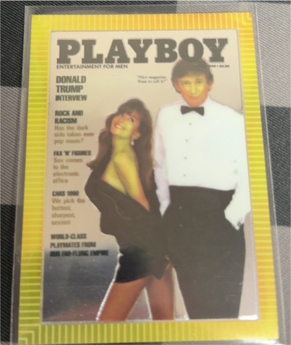 1995 Playboy Chromium #85 Donald Trump — front