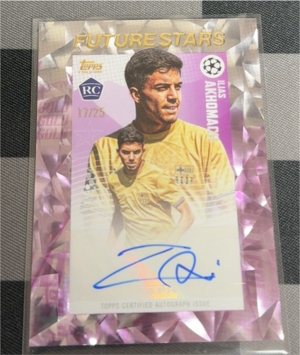 2022 Topps Gold X Dan Leydon Future Stars #17 Ilias Akhomach — front