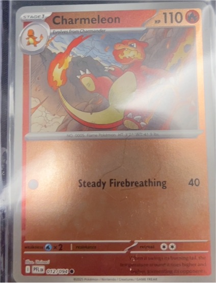 2025 Pokemon ME02: Phantasmal Flames #012 Charmeleon — front