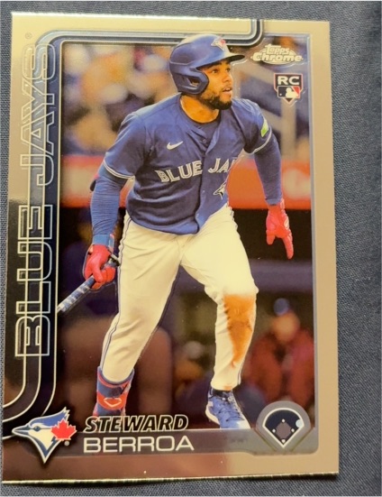 2025 Topps Chrome #163 Steward Berroa — front
