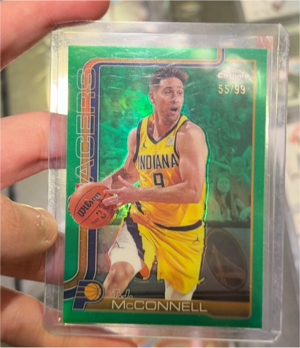 2025 Topps Chrome #55 T.J. McConnell — front