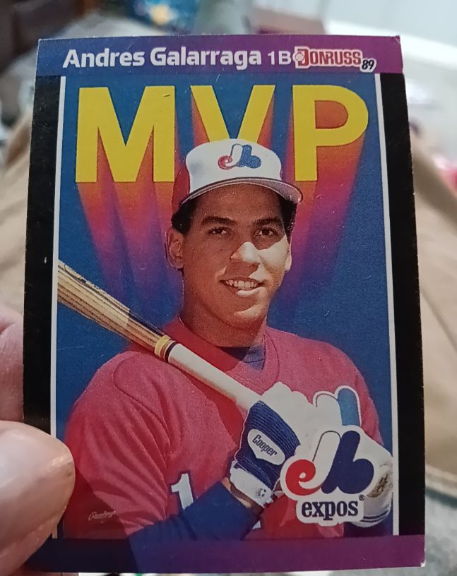1989 Donruss #BC-16 Andres Galarraga — front