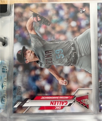 2020 Topps #207 Zac Gallen — front