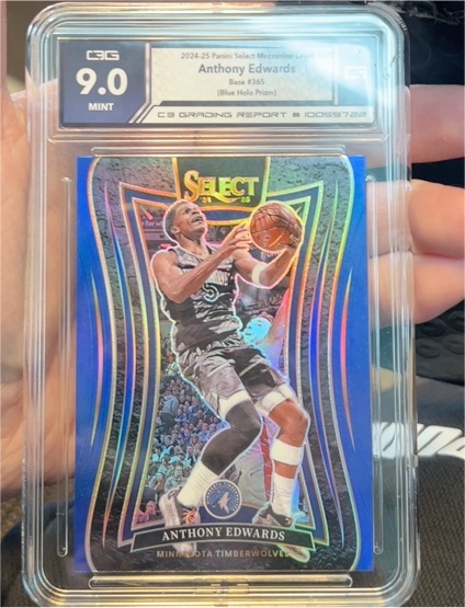 2024-25 Panini Select Mezzanine #365 Anthony Edwards — front