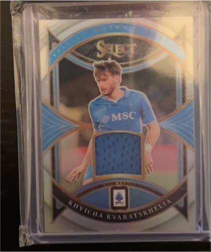 2024-25 Panini Select Serie A Select Swatches #SW-KK Khvicha Kvaratskhelia — front