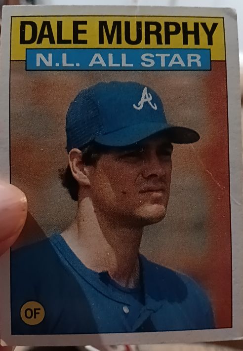 1986 Topps #705 Dale Murphy — front