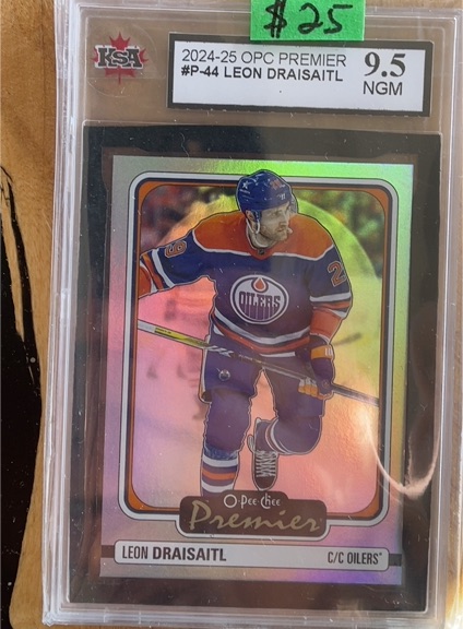 2024-25 O-Pee-Chee Premier #P-44 Leon Draisaitl — front