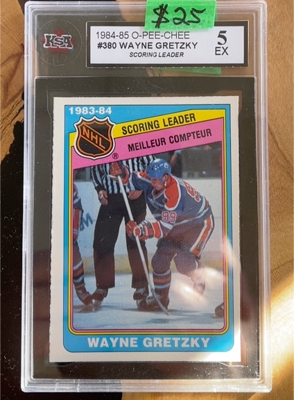 1984-85 O-Pee-Chee #380 Wayne Gretzky Scoring Leader — front