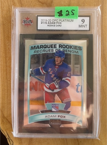 2019-20 O-Pee-Chee Platinum #178 Adam Fox Marquee Rookie — front
