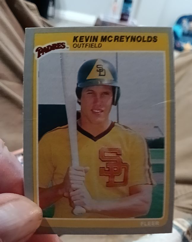 1985 Fleer #41 Kevin McReynolds — front