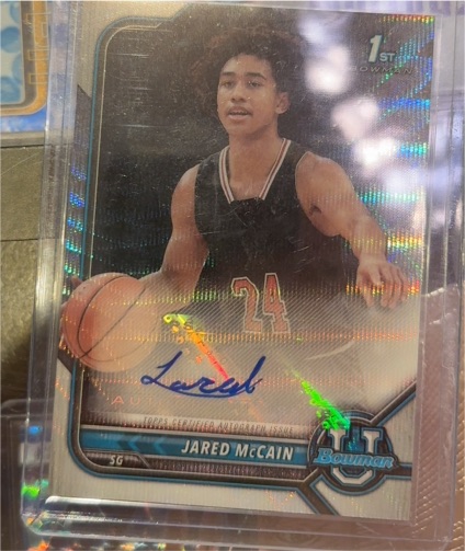 2021-22 Bowman University # Jared McCain — front