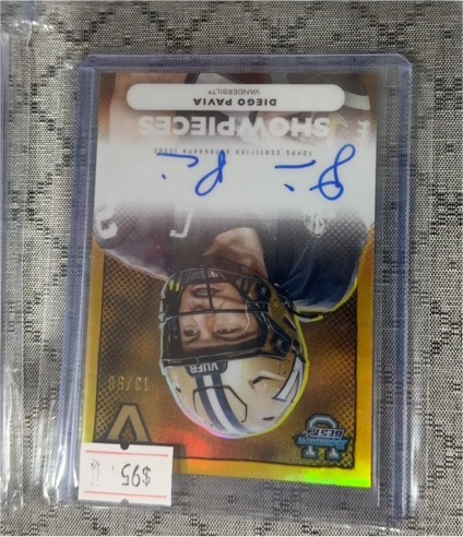 2025 Bowman University Best Showpieces Diego Pavia Auto /25 — front
