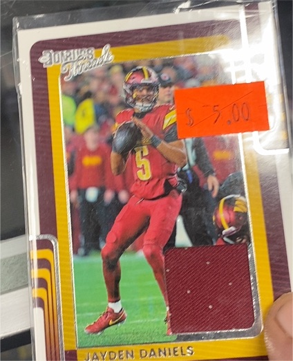 2025 Panini Donruss Threads #DTH-JDS Jayden Daniels — front