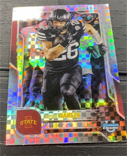 2025 Bowman Chrome University #55 Carson Hansen — front
