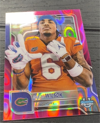 2025 Bowman University Chrome #181 Dallas Wilson — front