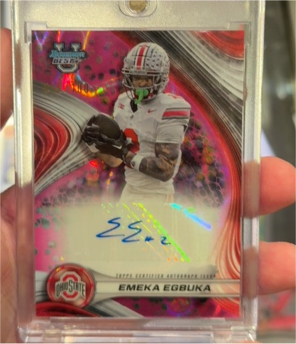 2024 Bowman's Best University #BOA-EE Emeka Egbuka — front