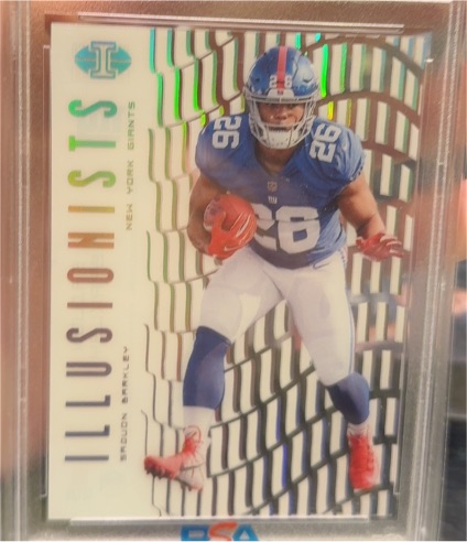 2018 Panini Illusions Illusionists #ILL-SB Saquon Barkley — front