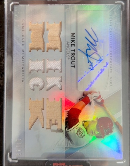 2010 Bowman Platinum #BPAMT Mike Trout — front