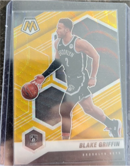 2020-21 Panini Mosaic Gold Wave Blake Griffin — front