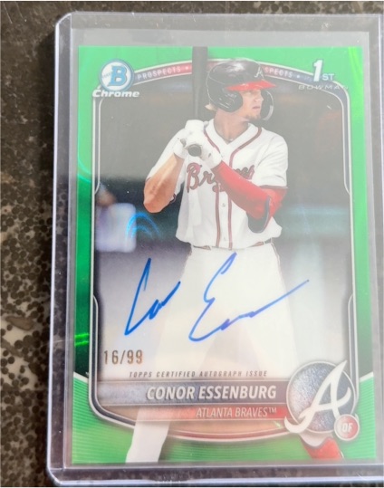 2025 Bowman Chrome #CPA-CE Conor Essenburg — front