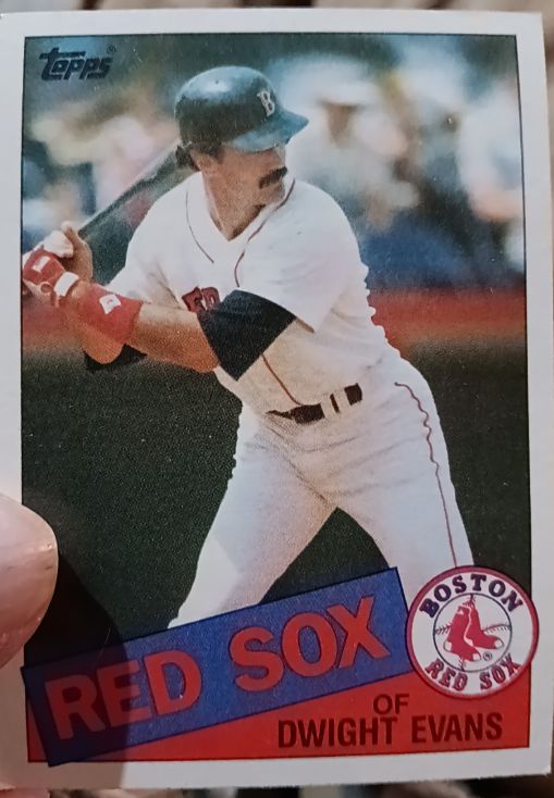 1985 Topps #580 Dwight Evans — front