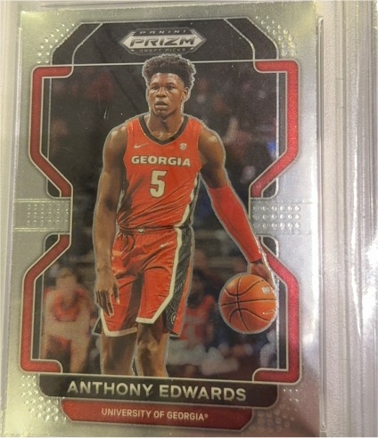 2022 Panini Prizm Draft Picks #3 Anthony Edwards — front