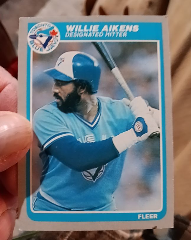 1985 Fleer #97 Willie Aikens — front