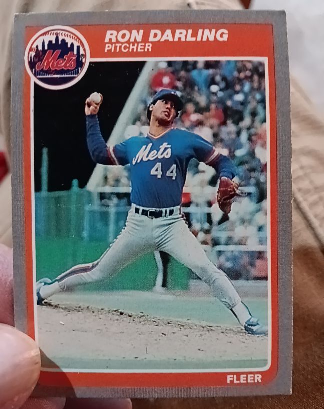 1985 Fleer #76 Ron Darling — front