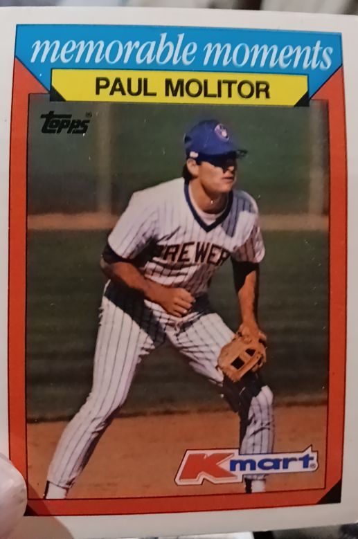 1988 Topps K-Mart Memorable Moments #17 Paul Molitor — front