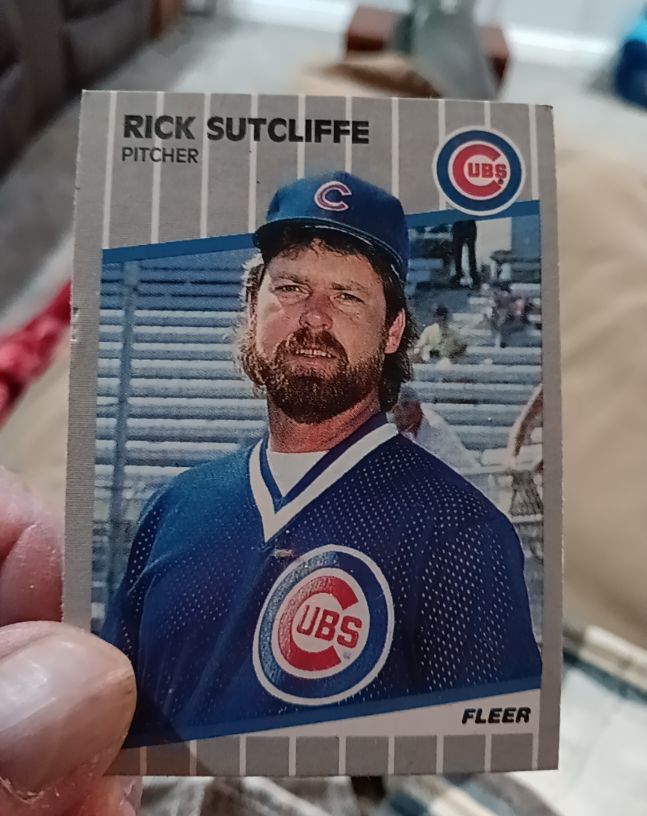 1989 Fleer #439 Rick Sutcliffe Chicago Cubs — front