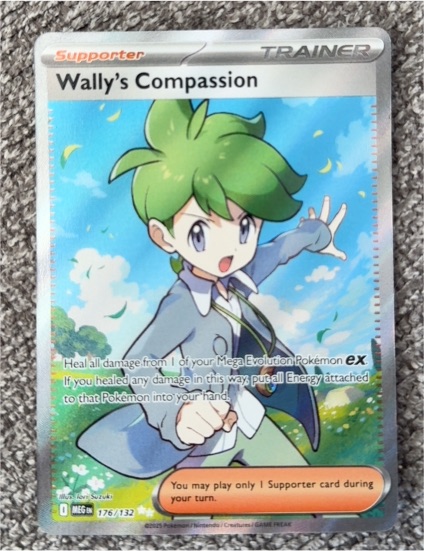 2025 Pokémon ME01: Mega Evolution #176 Wally's Compassion — front