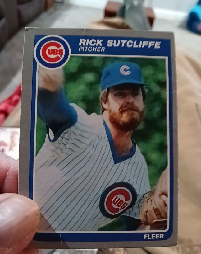 1985 Fleer #69 Rick Sutcliffe — front