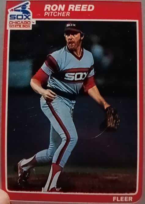 1985 Fleer #524 Ron Reed — front