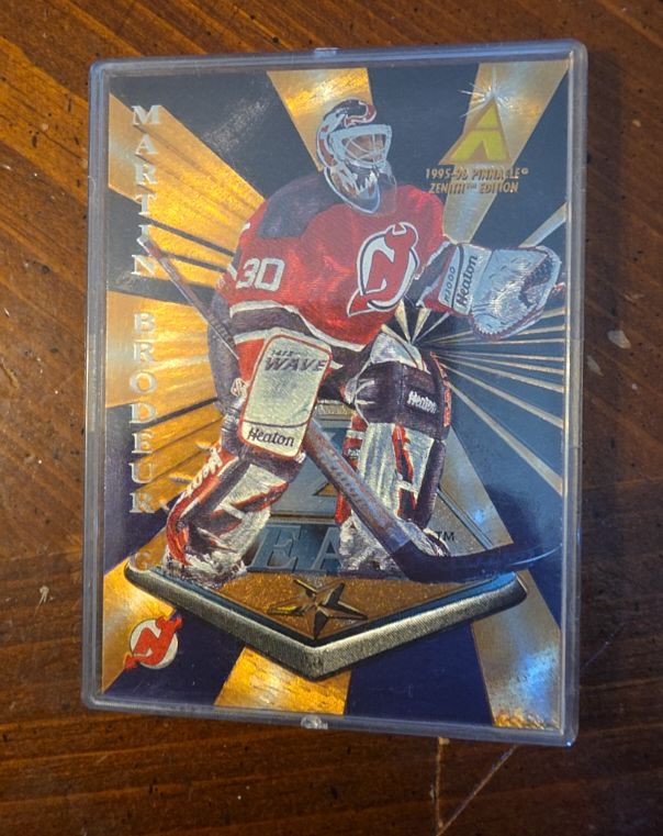 1995-96 Pinnacle Zenith Z Team #2 Martin Brodeur — front