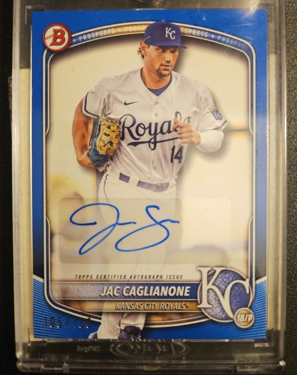 2025 Bowman Paper Prospect Retail Autographs #BPA-JC Jac Caglianone — front