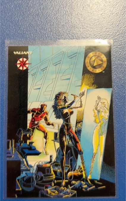 1993 Upper Deck Pyramid The Valiant Era Magnus Robot Fighter #4 — front