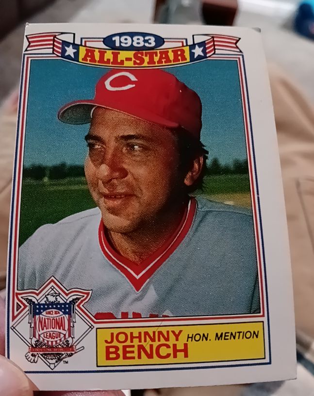 1983 Topps All-Star #22 Johnny Bench — front