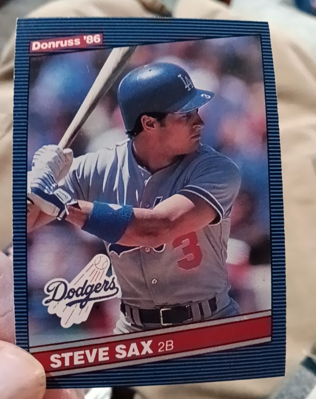 1986 Donruss #540 Steve Sax — front