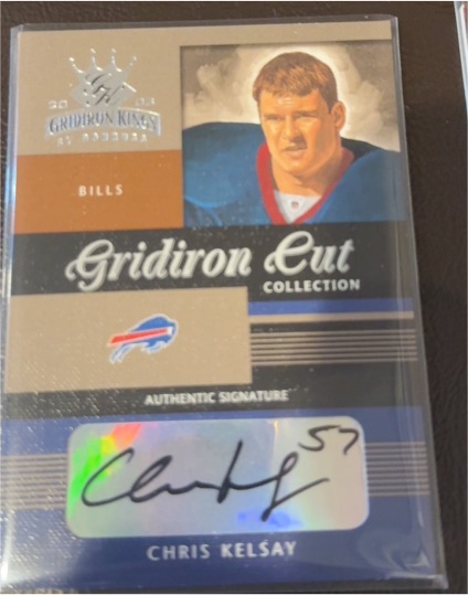 2003 Donruss Gridiron Kings Gridiron Cut Collection #GC-57 Chris Kelsay — front